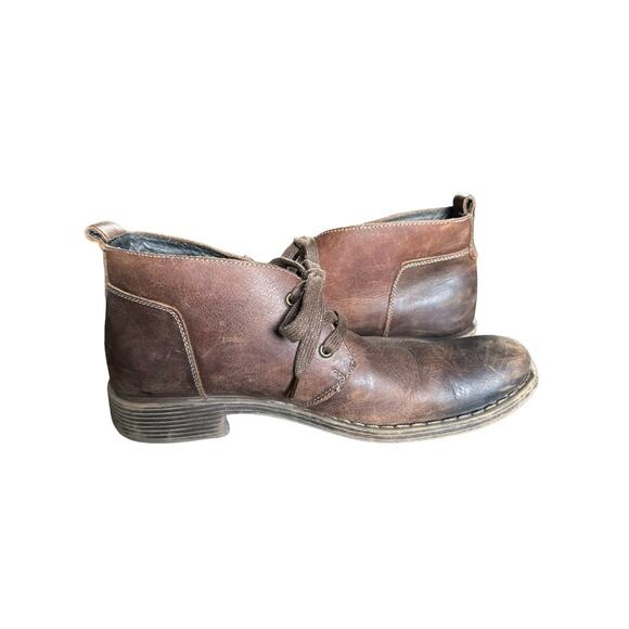 GBX Men's Brown Leather Lace-Up Ankle Chukka Boots Size 11 - Picture 5 of 11